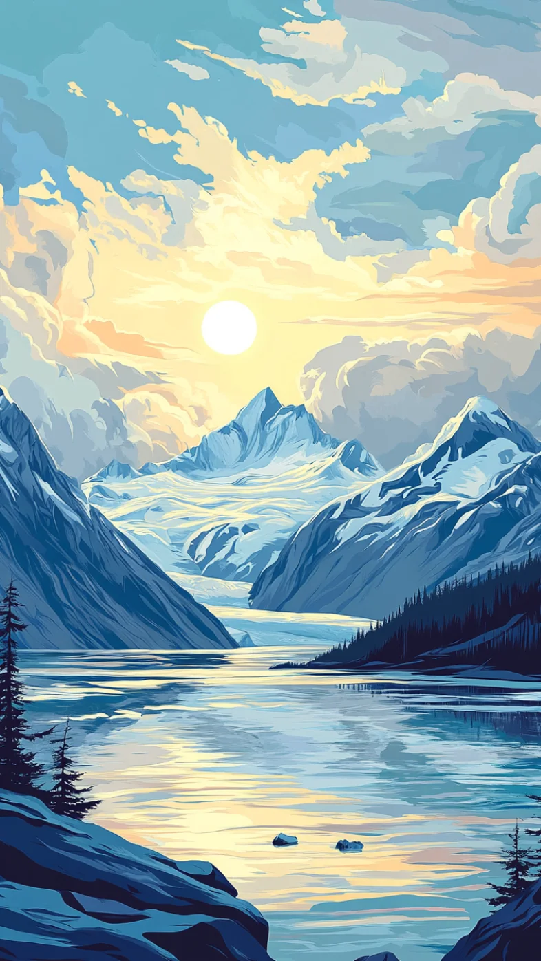 minimalist mountain wallpaper