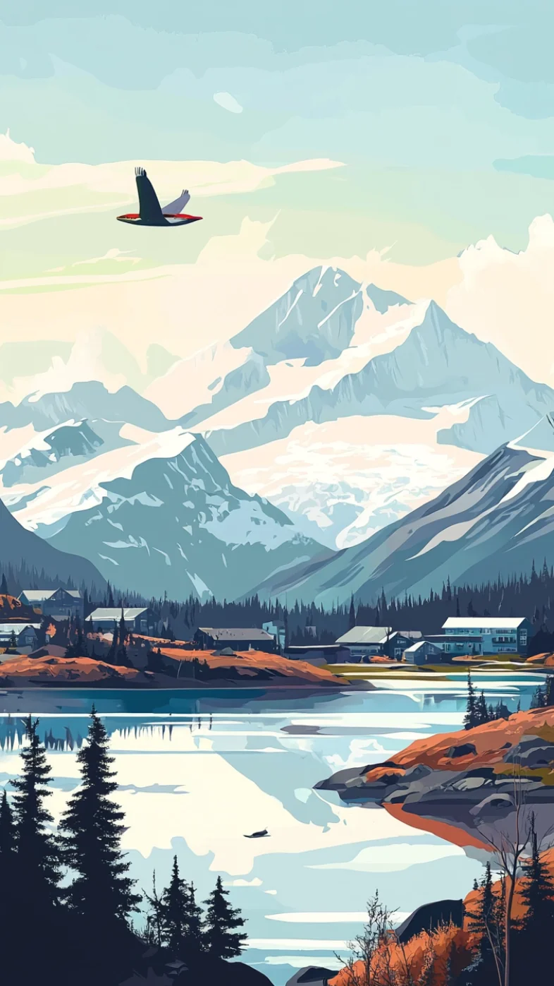 minimalist mountain wallpaper