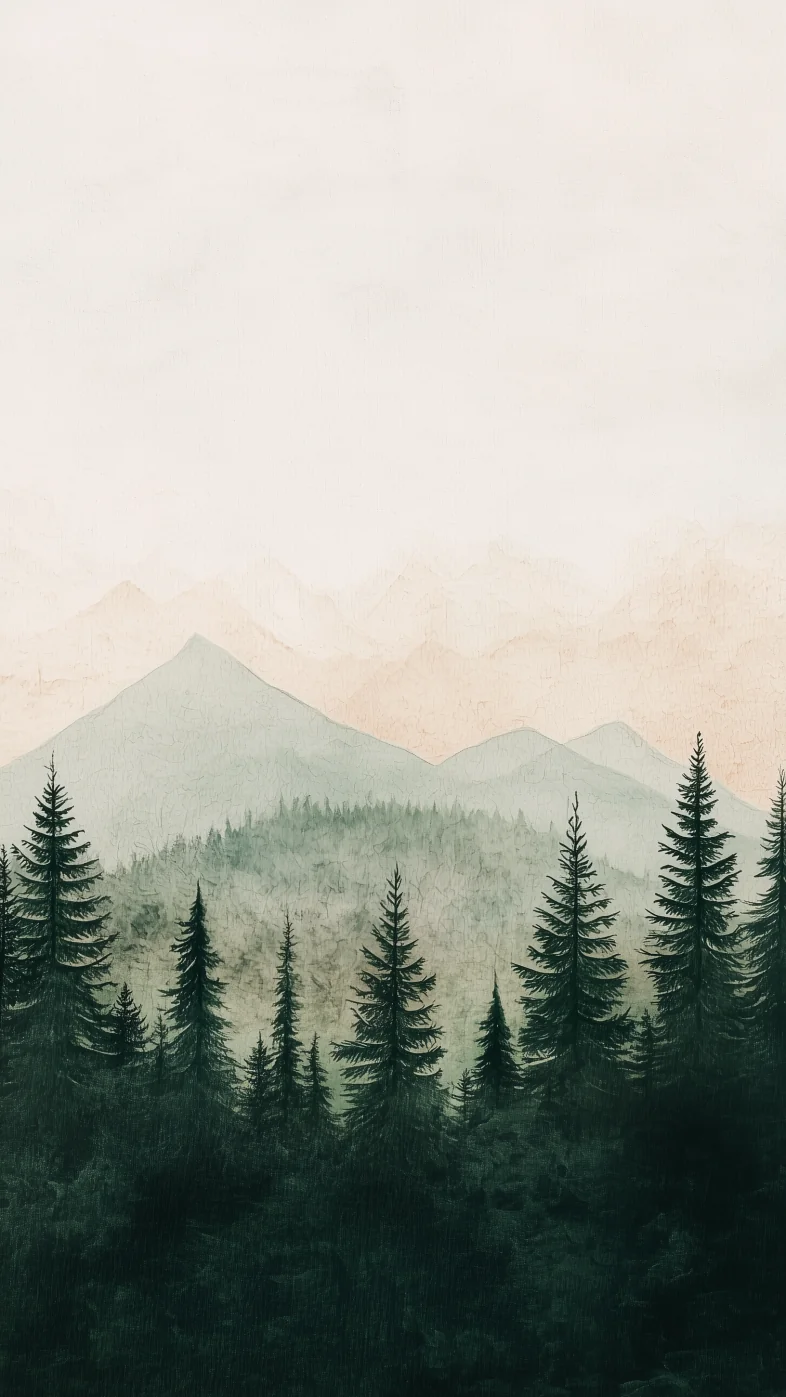 minimalist mountain art wallpaper