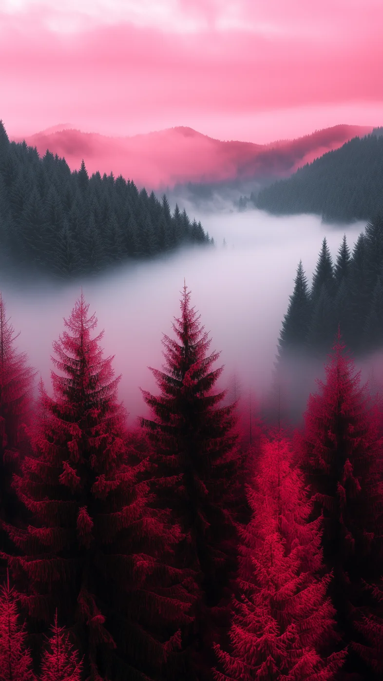 minimalist pink mountains wallpaper