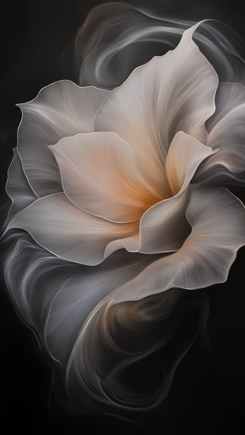 minimalist white rose art wallpaper