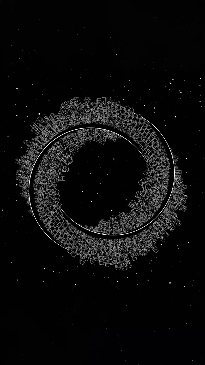 mobius city dark wallpaper