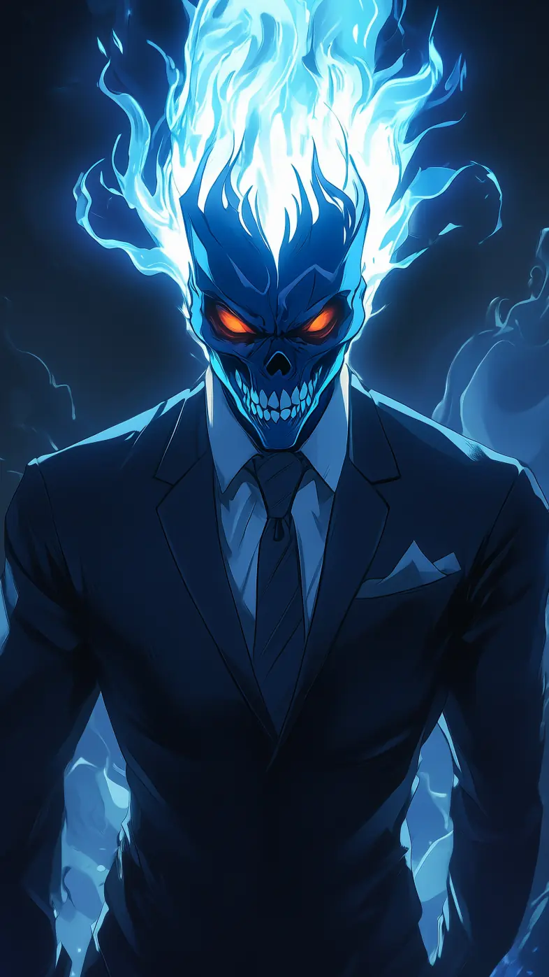 monster flame teeth art scary evil wallpaper