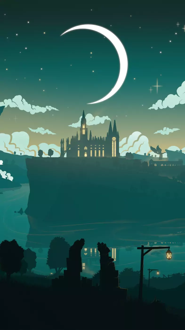 moon over mondstadt wallpaper