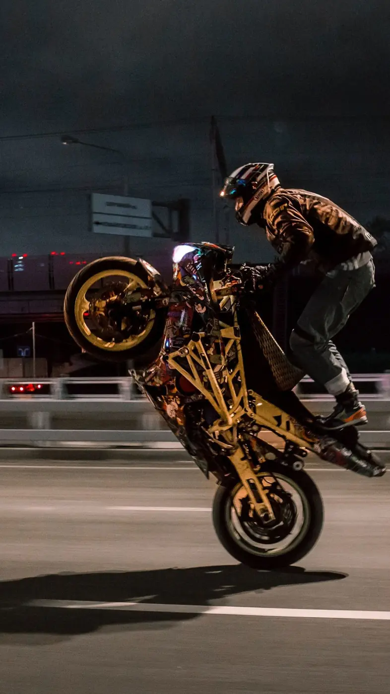 motorcycle stunt wallpaper