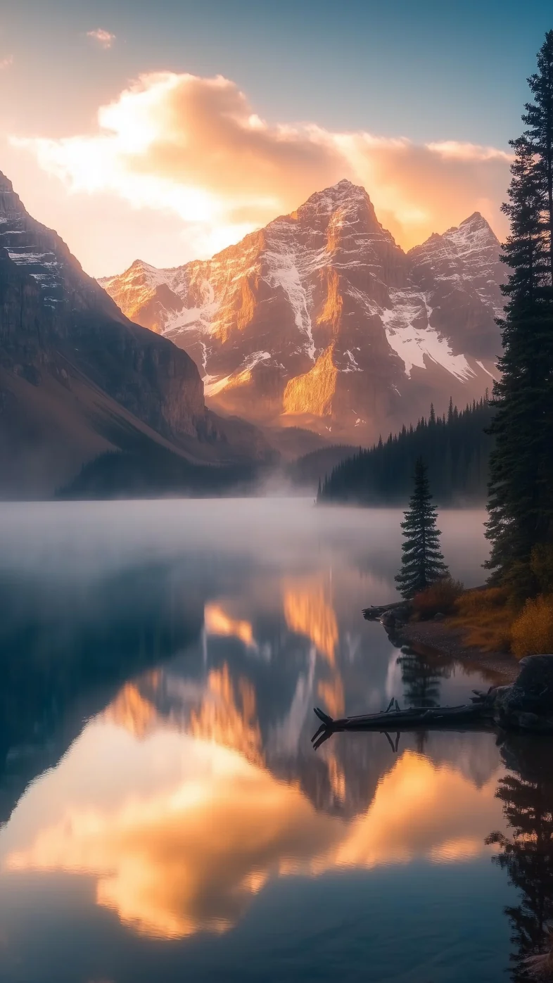 mountain lake wallpaper