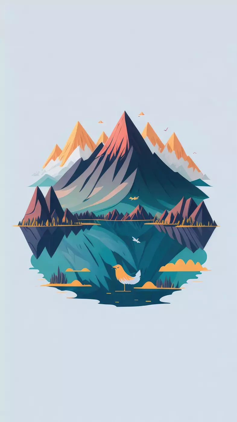 mountain minimalism wallpaper
