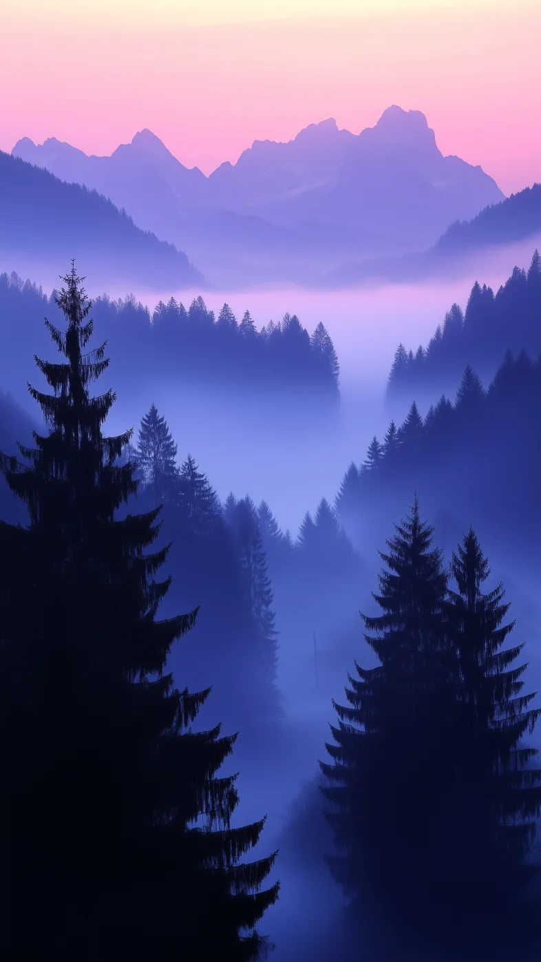 mountain vista soft sunrise wallpaper