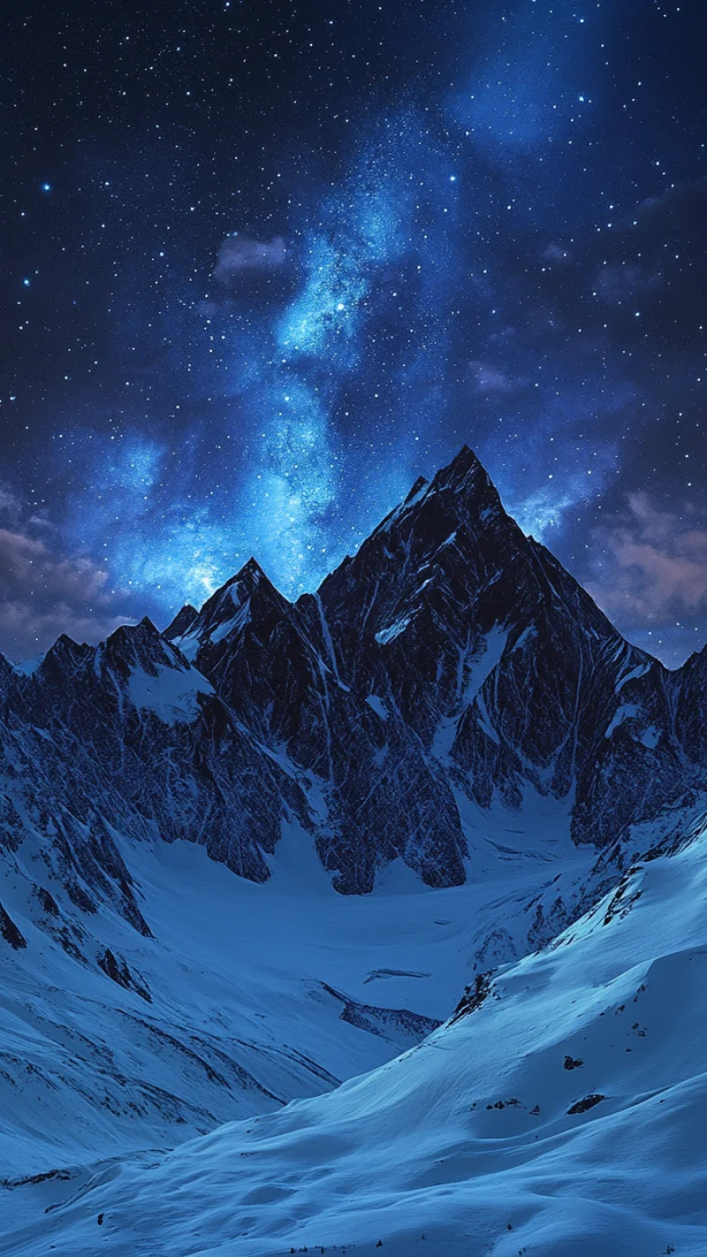 mountains at night wallpaper