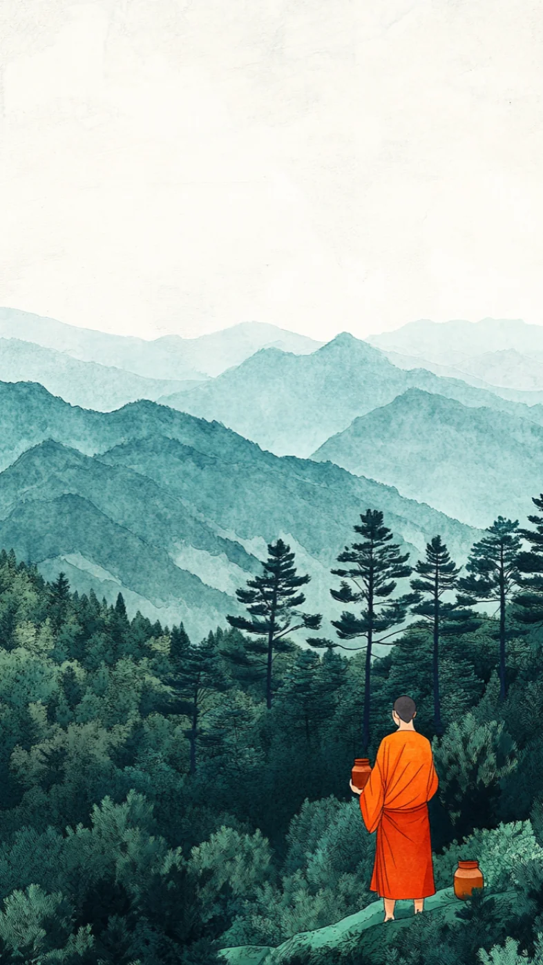 mountains green trees wallpaper