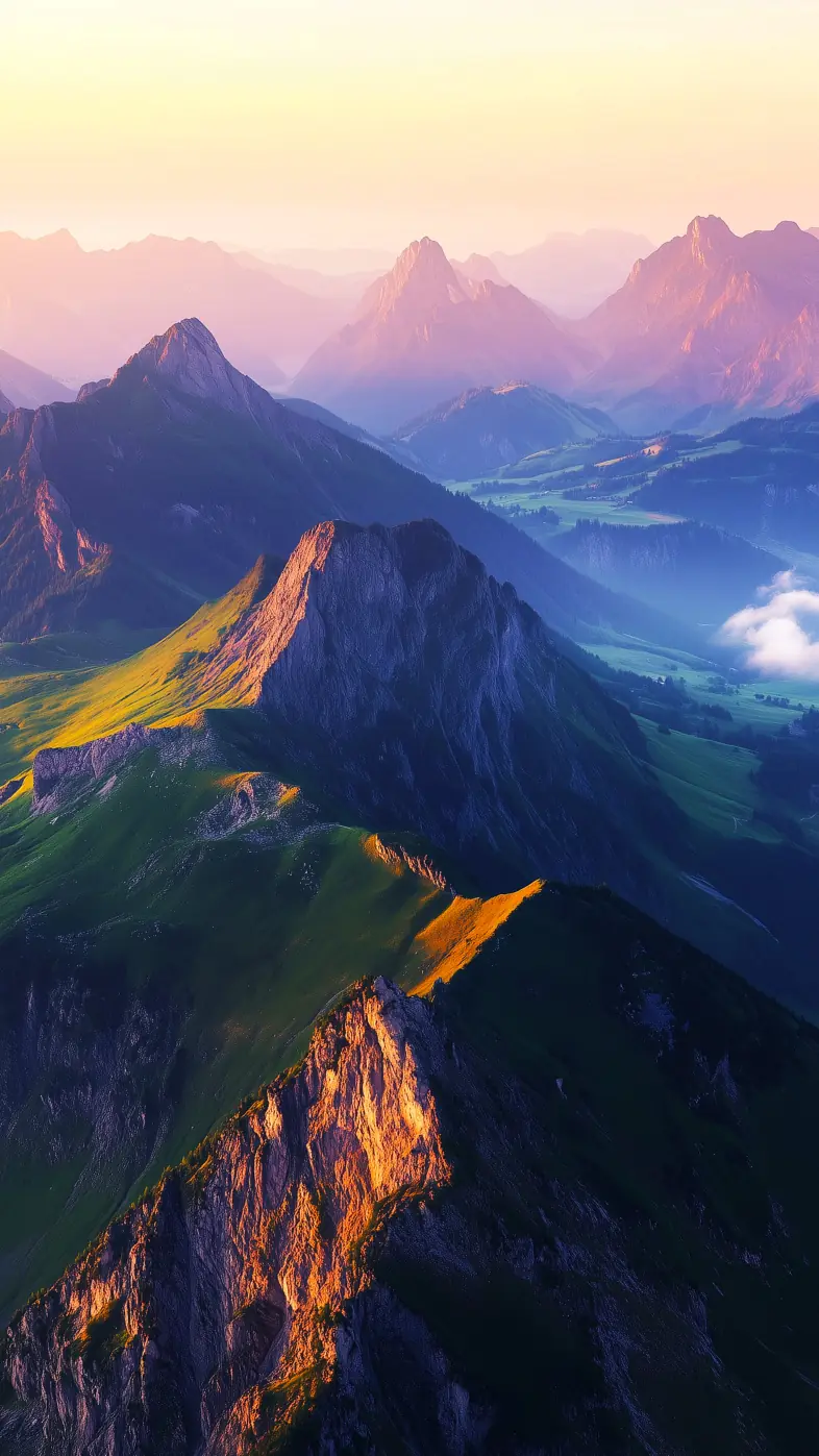 mountains peaks landscape nature  wallpaper