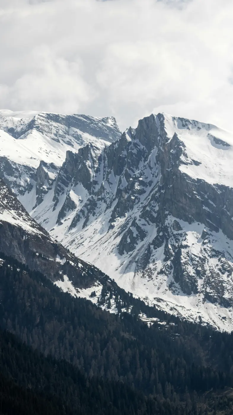 mountains with snow wallpaper