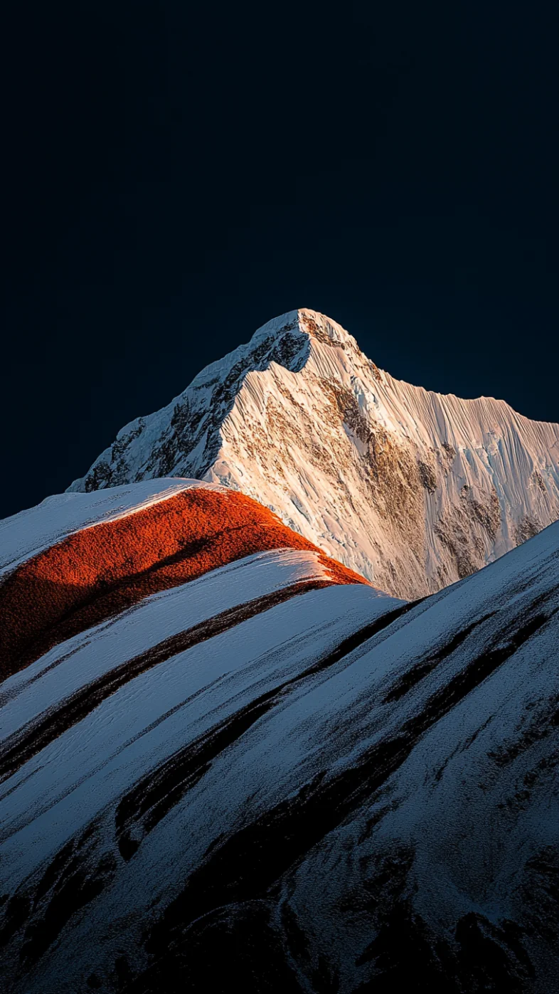 mountains with snow wallpaper