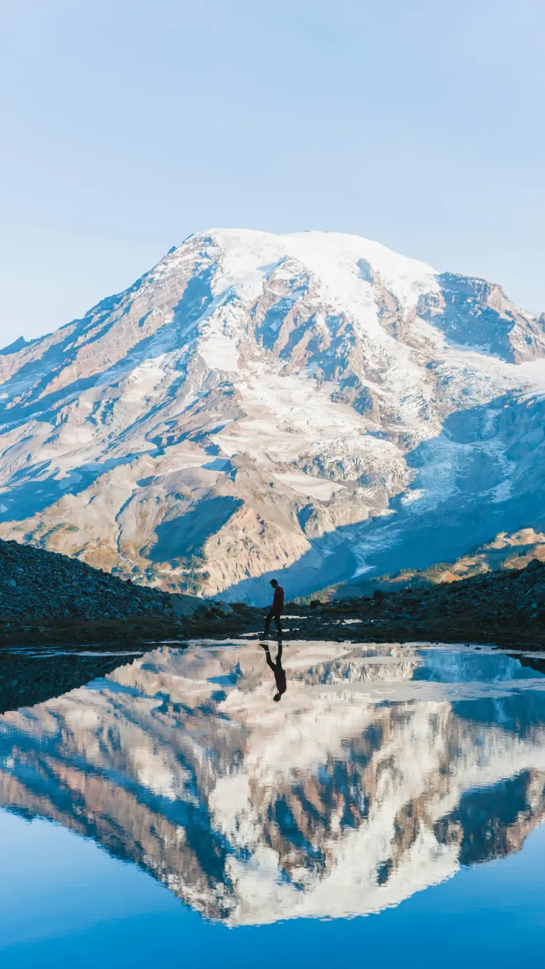 mountains with snow wallpaper