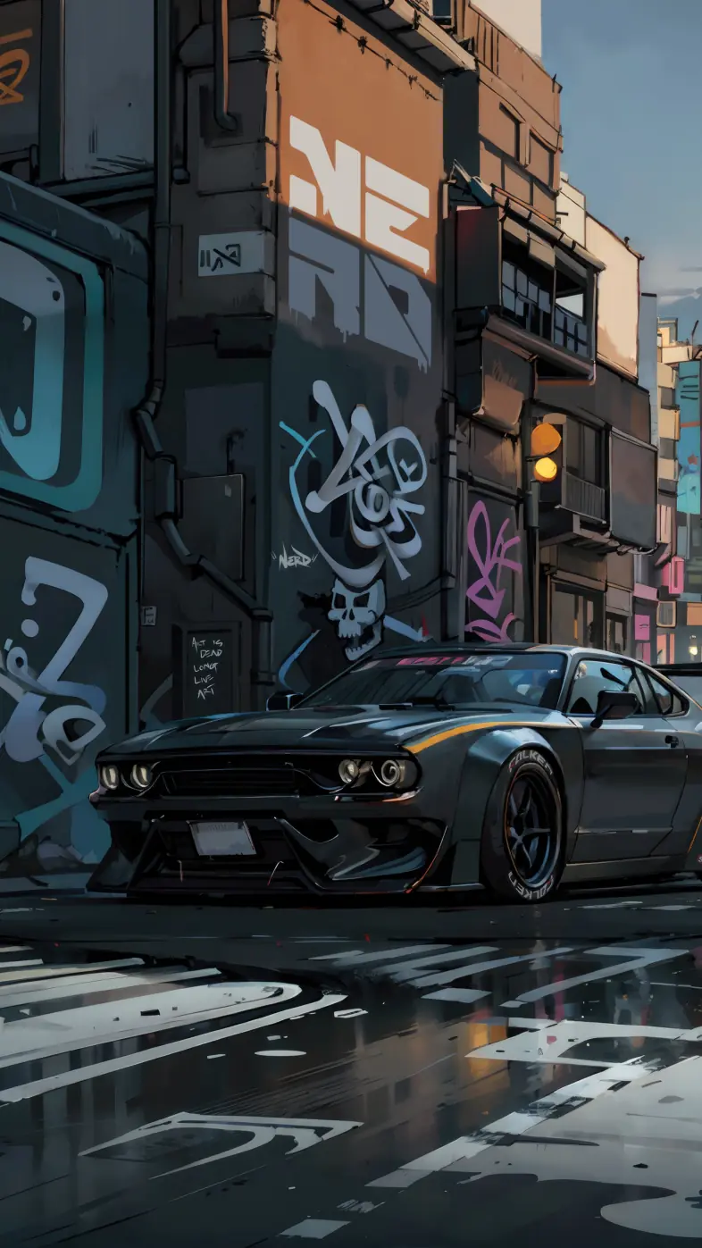 muscle car of the street wallpaper