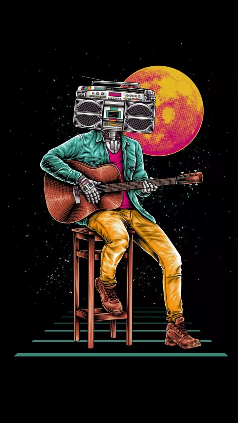 musician digital art  wallpaper