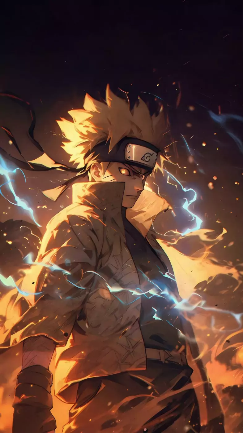 naruto kyuubi mode anime wallpaper