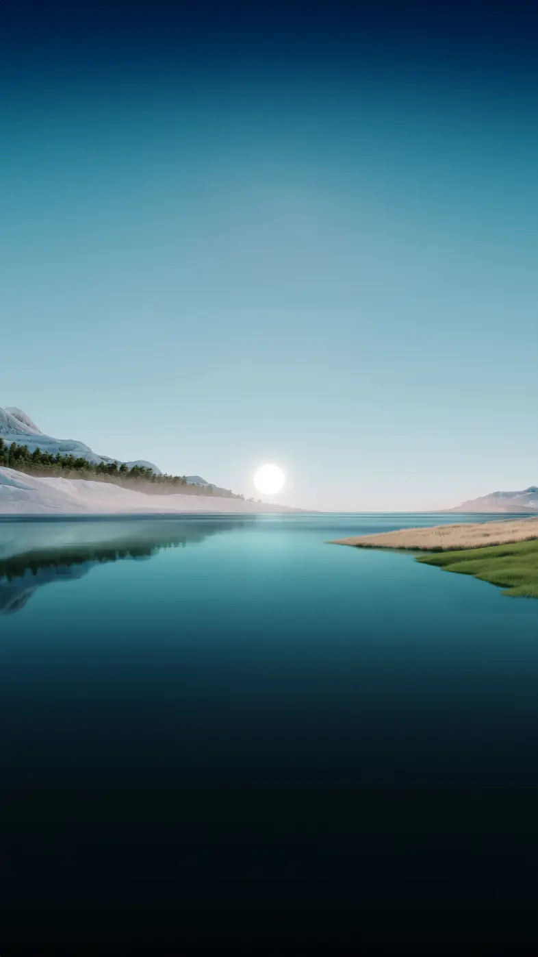natural landscape dusk lake wallpaper