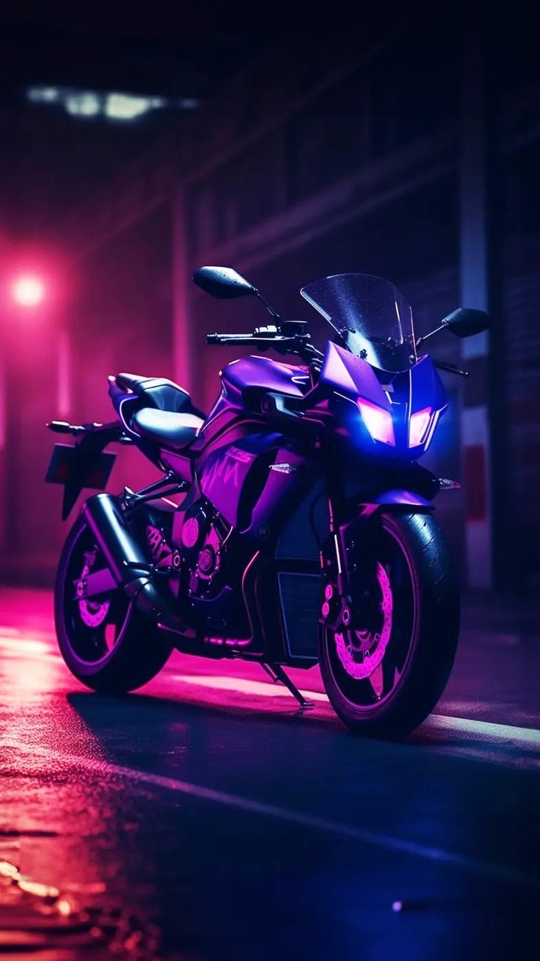 neon bike wallpaper