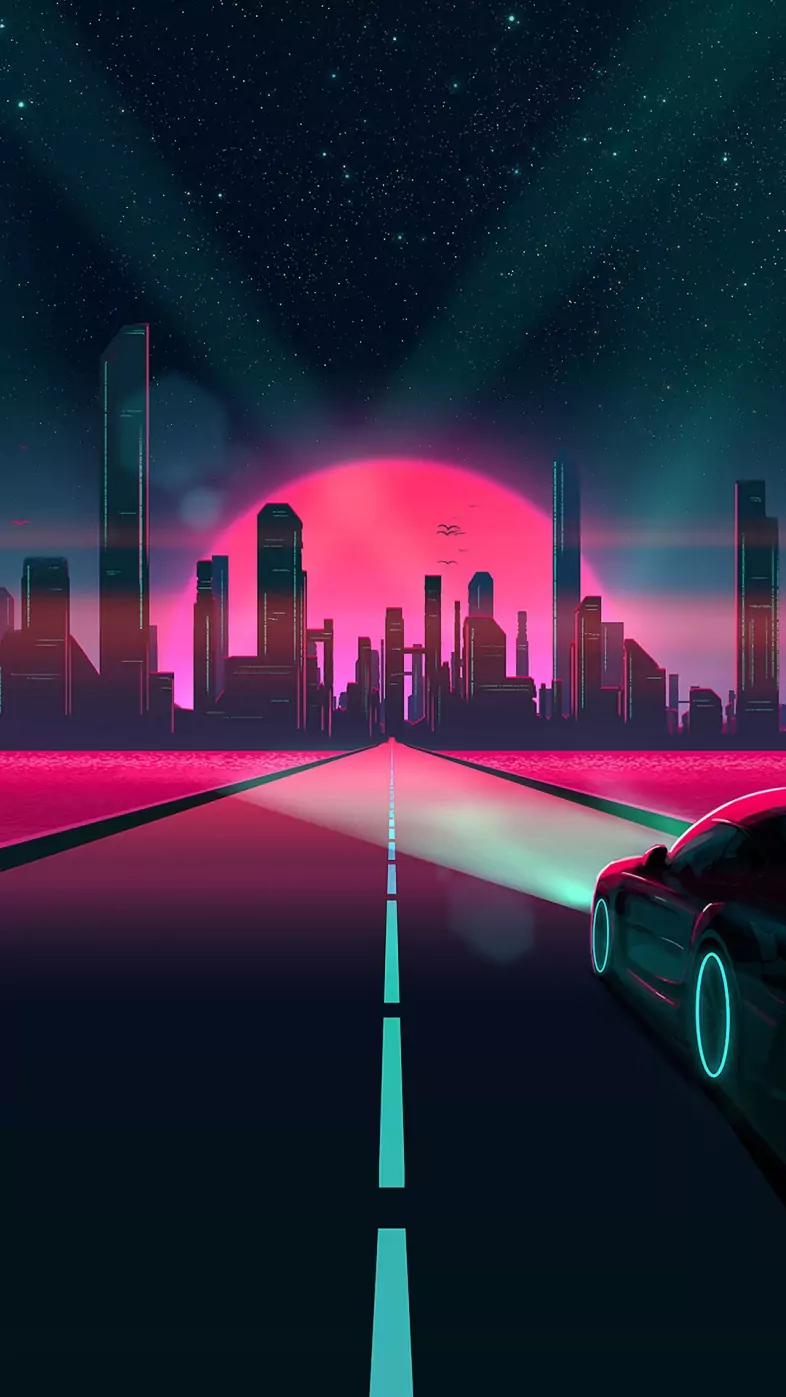 neon city wallpaper