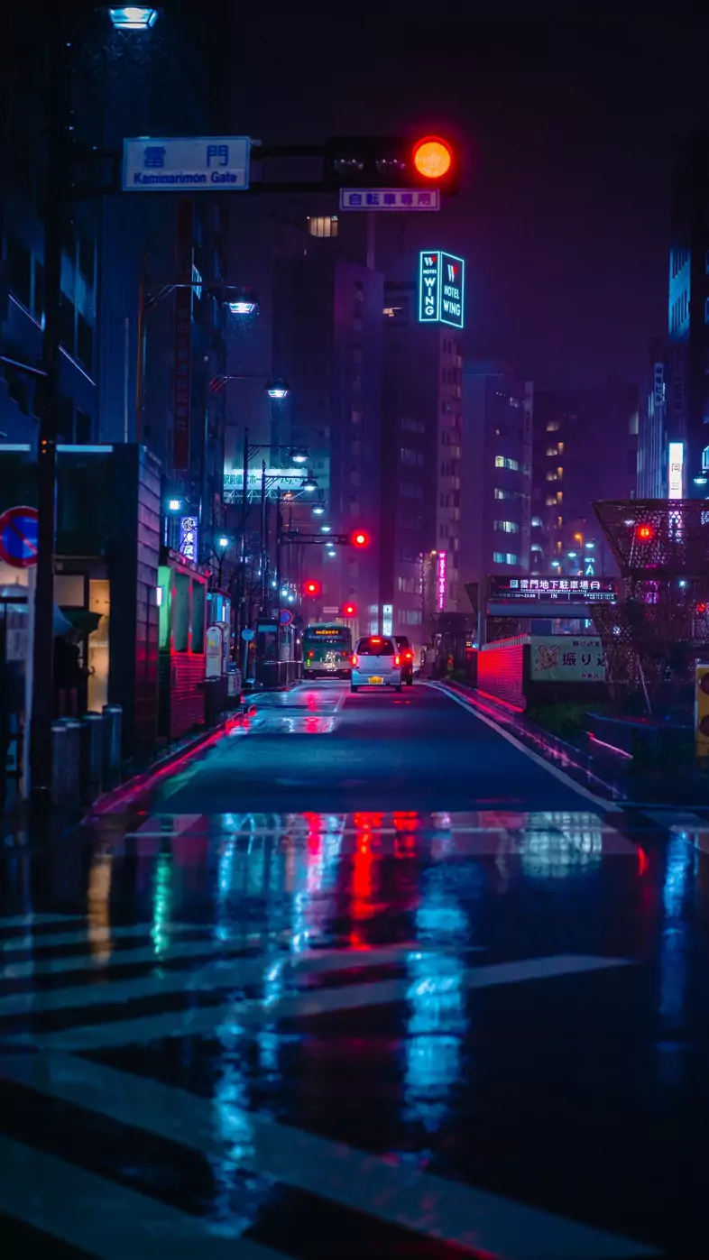 neon city wallpaper