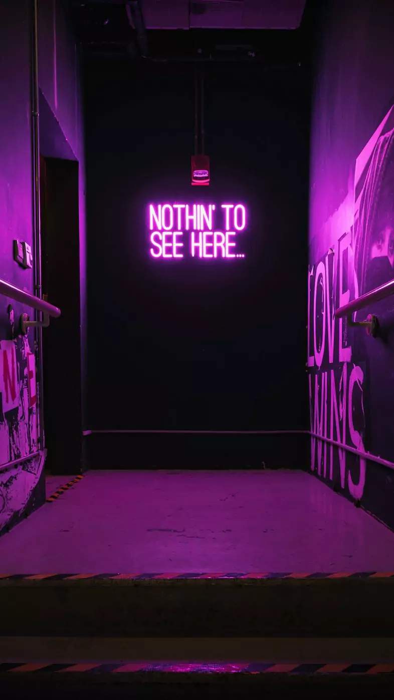 neon inscription wall wallpaper