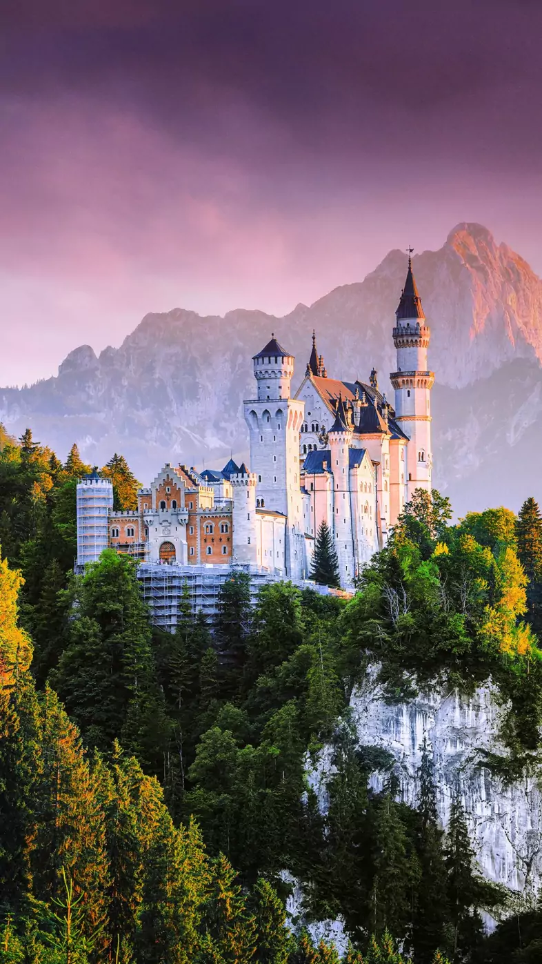 neuschwanstein castle germany nature wallpaper