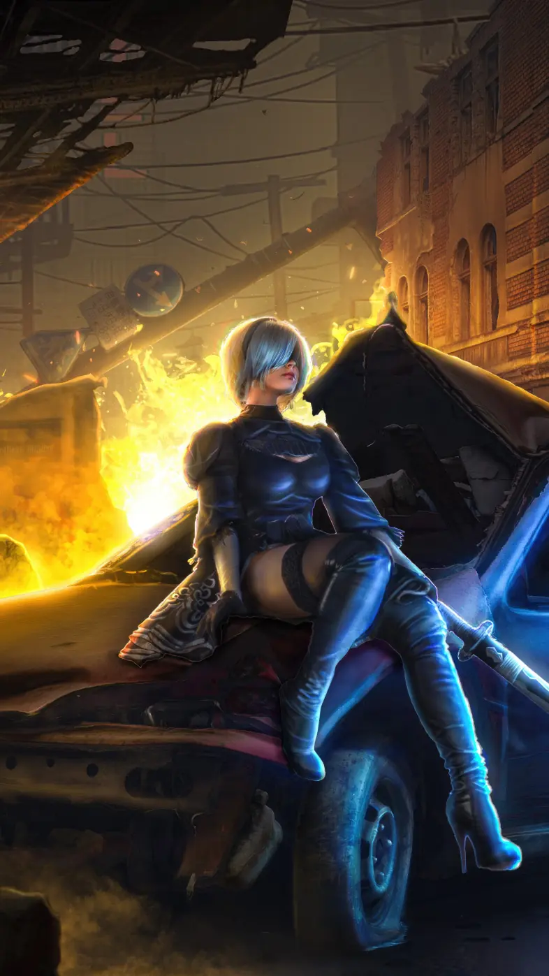 nier automata  anime wallpaper