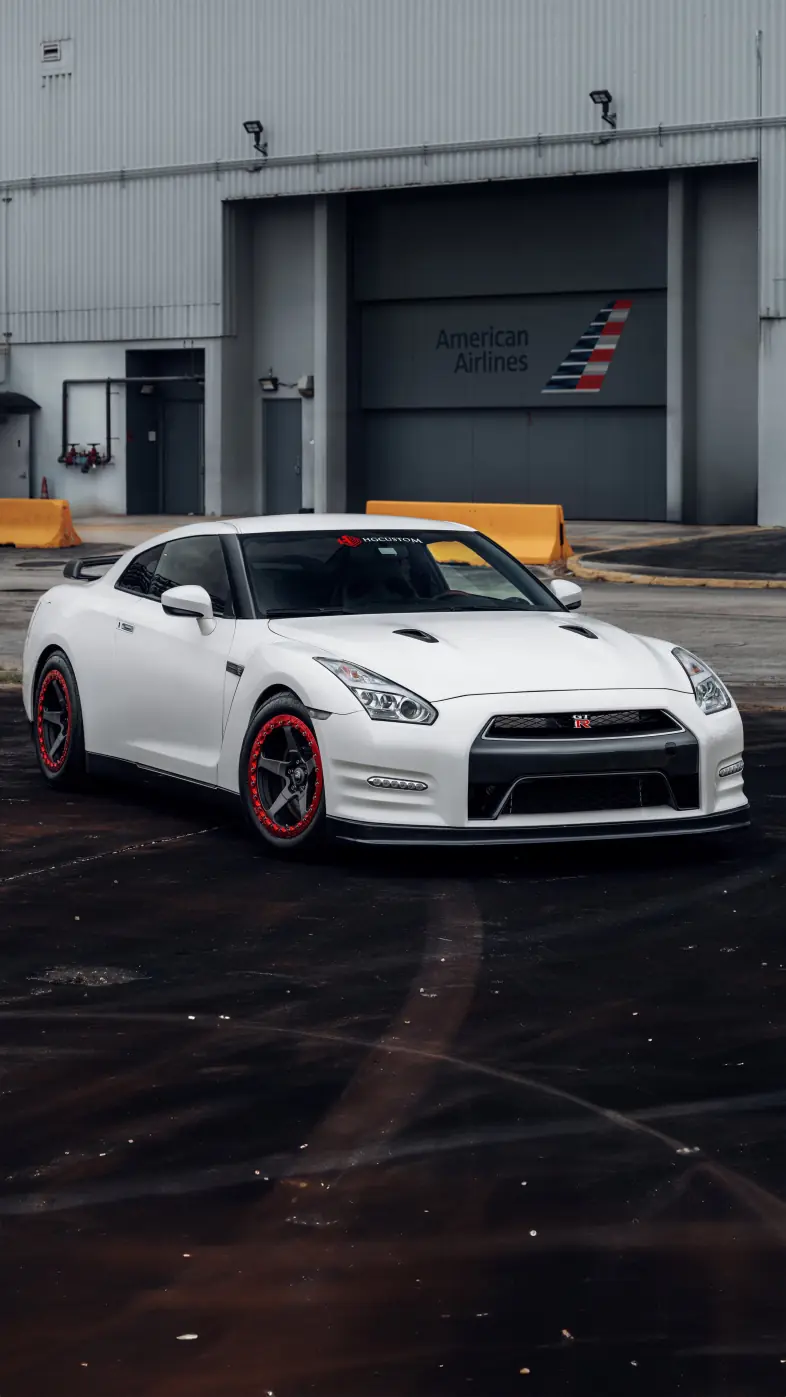 nissan gtr white car wallpaper