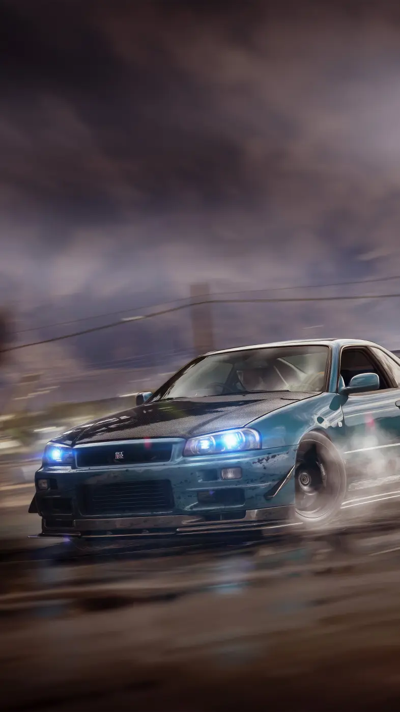 nissan r34 godzilla car wallpaper