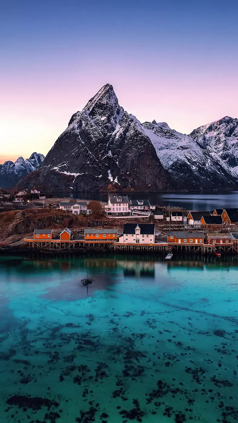 norway sunrises and sunsets mountains wallpaper