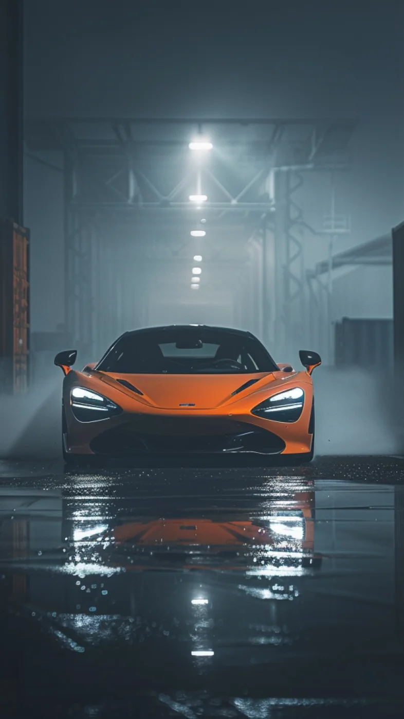 orange mclaren 720s car wallpaper