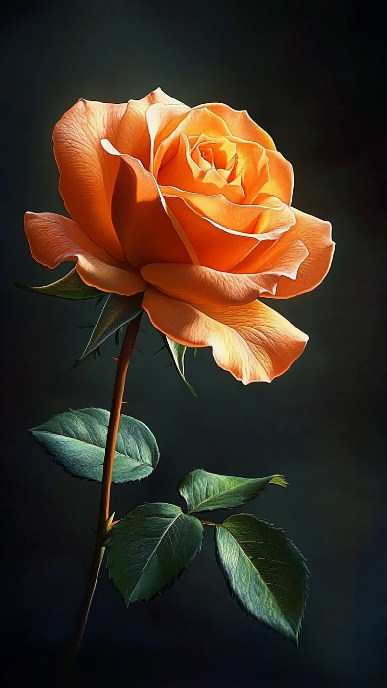 orange rose wallpaper