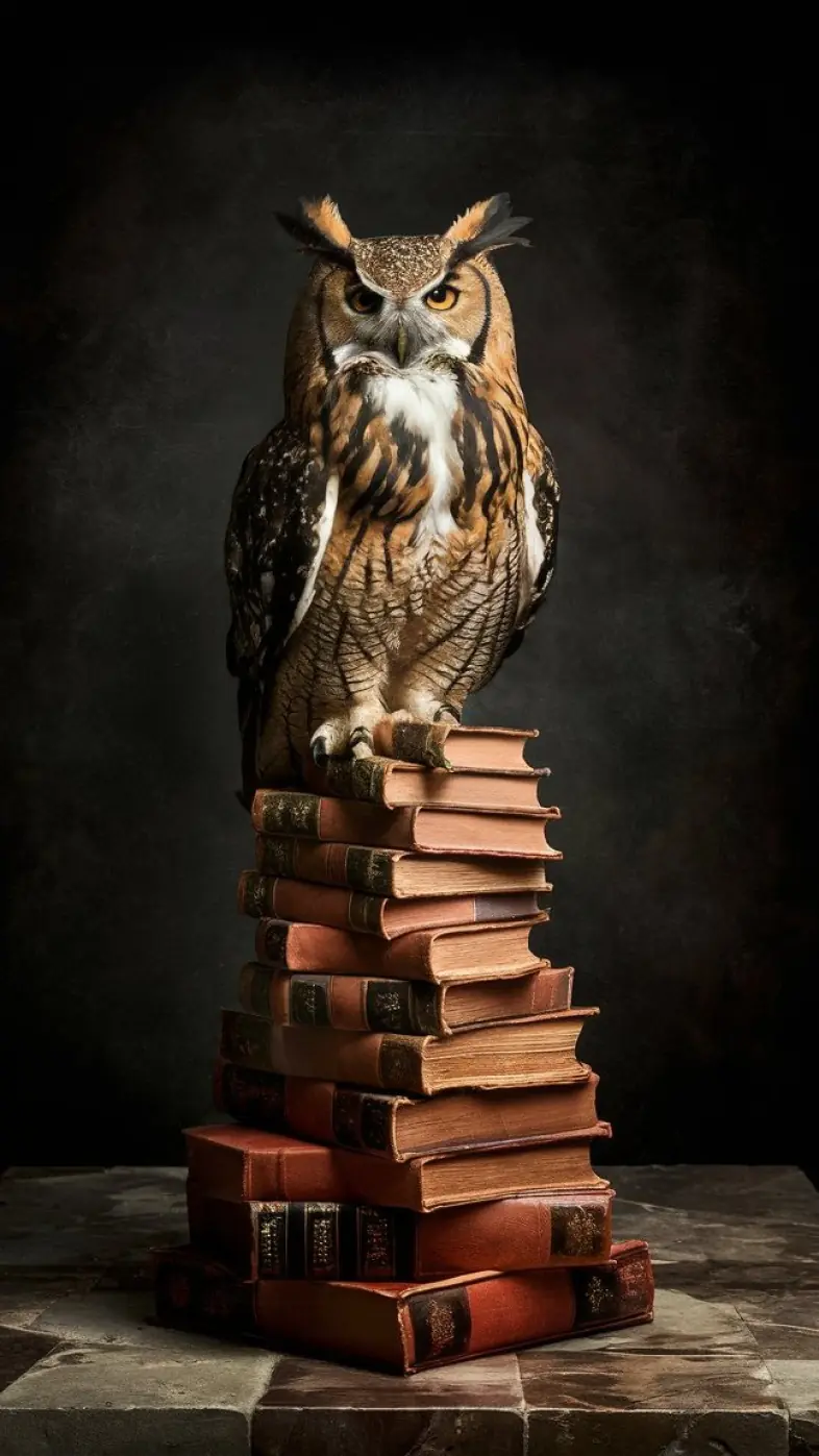 owl perched wallpaper