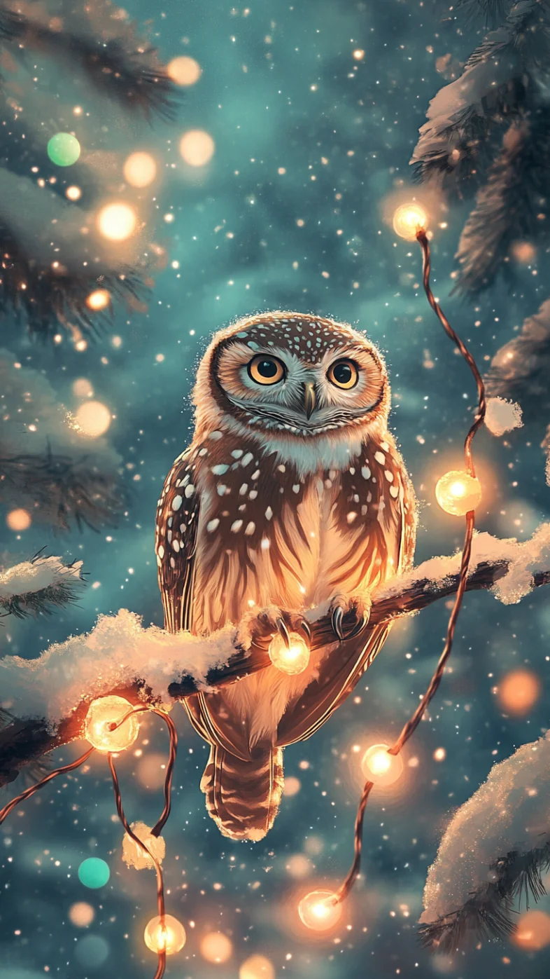 owl perched wallpaper