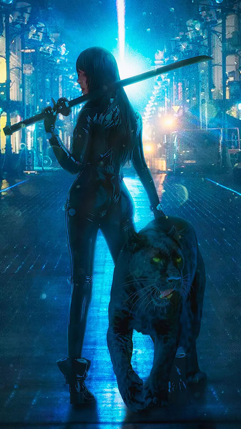 panther girl wallpaper