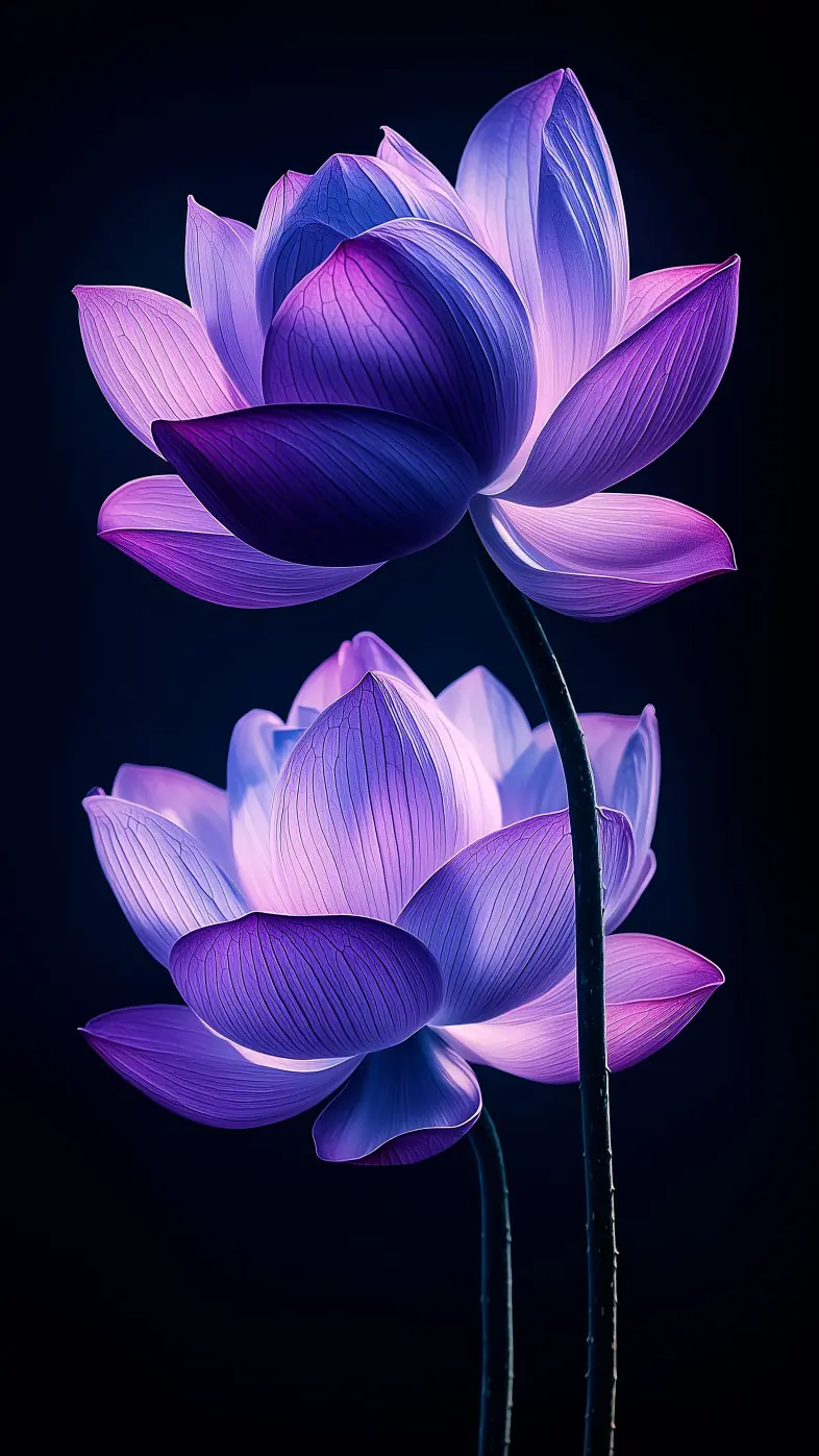 petals purple blue wallpaper