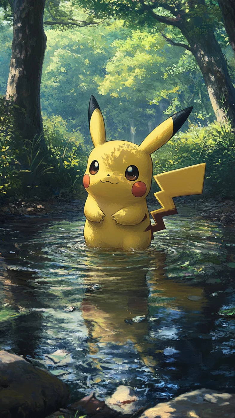 pikachu cartoon wallpaper