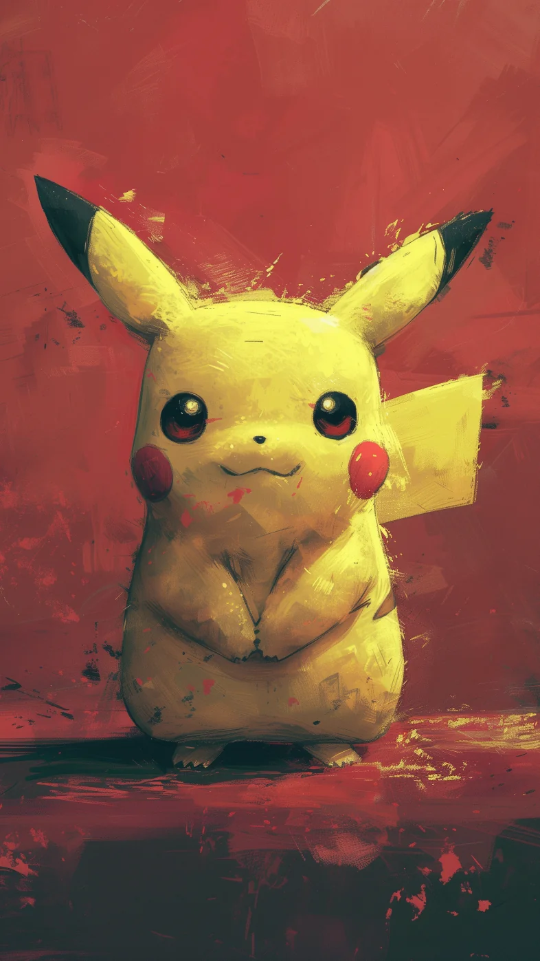 pikachu cartoon art wallpaper