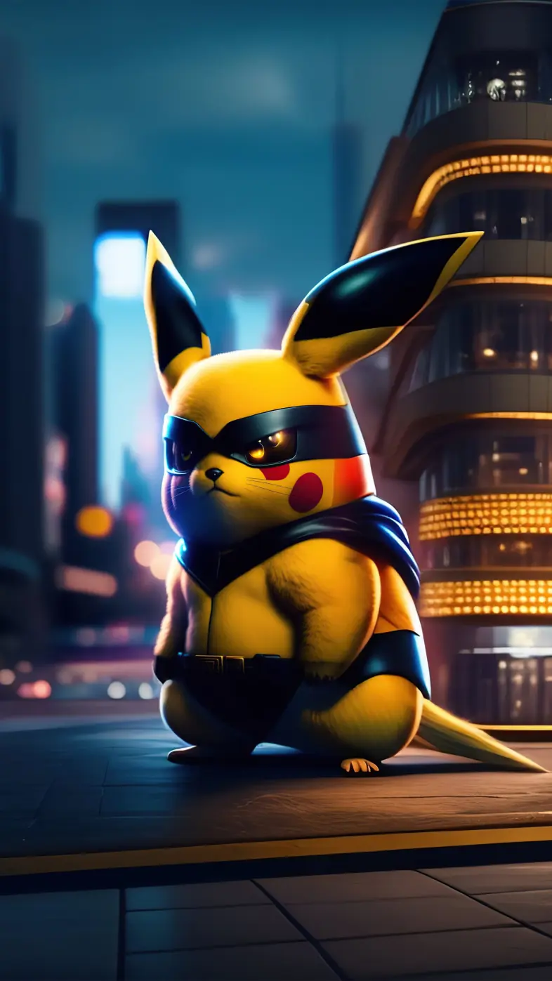 pikachu ninja cartoon wallpaper