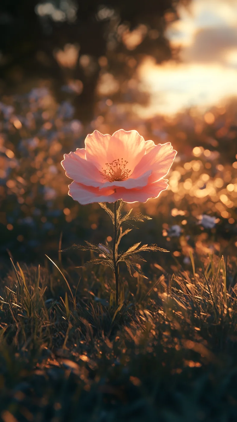 pink aesthetics flower wallpaper