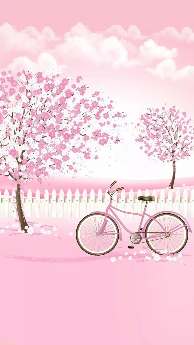 pink flower background cycle wallpaper