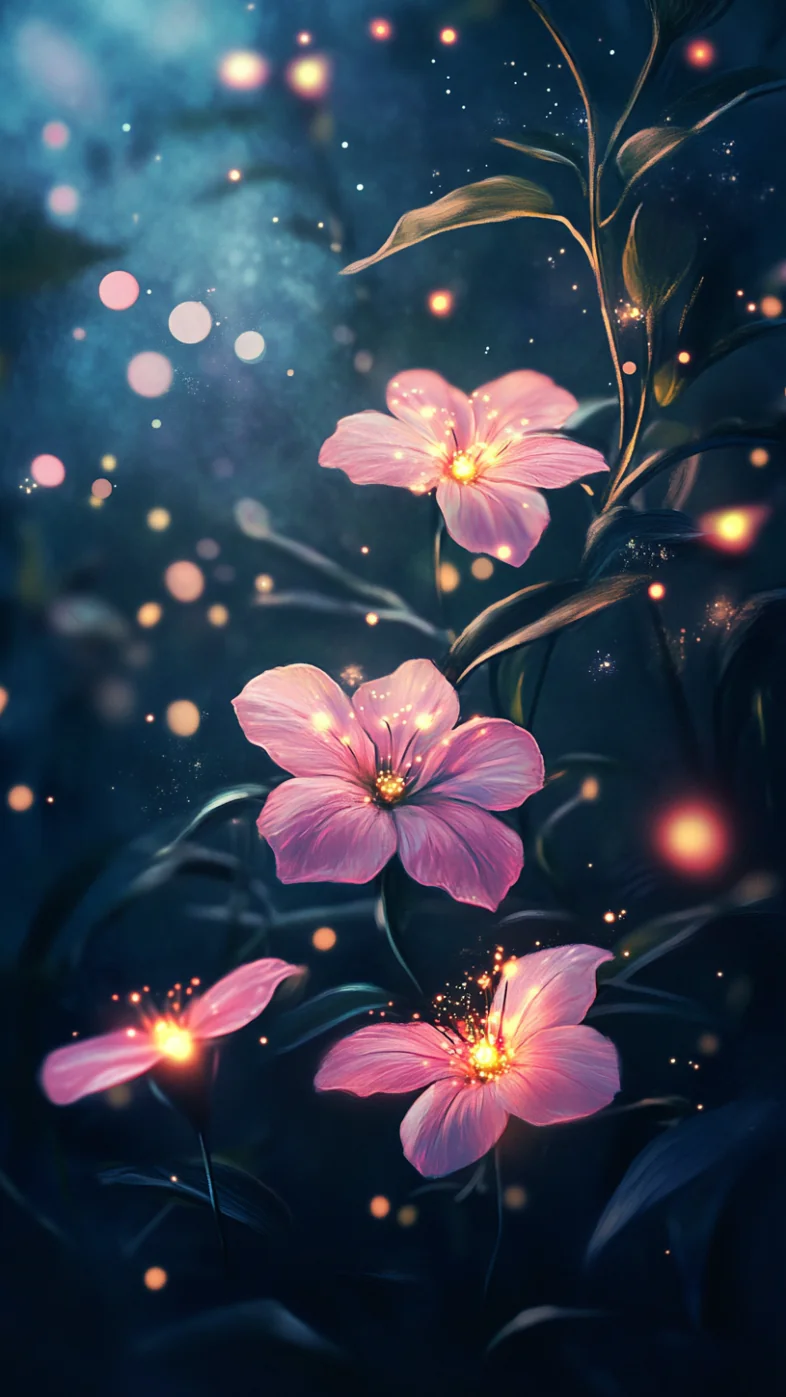 pink flowers wallpaper