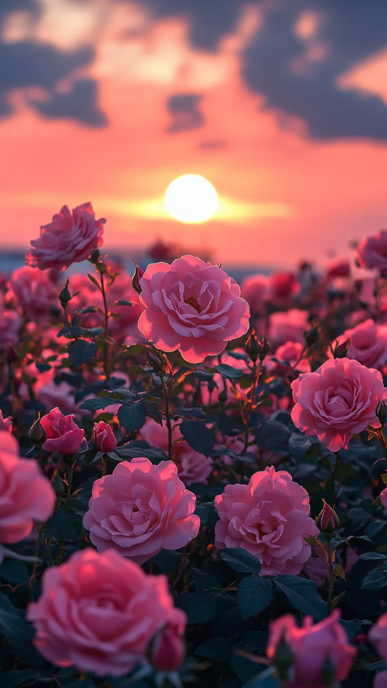 pink flowers wallpaper