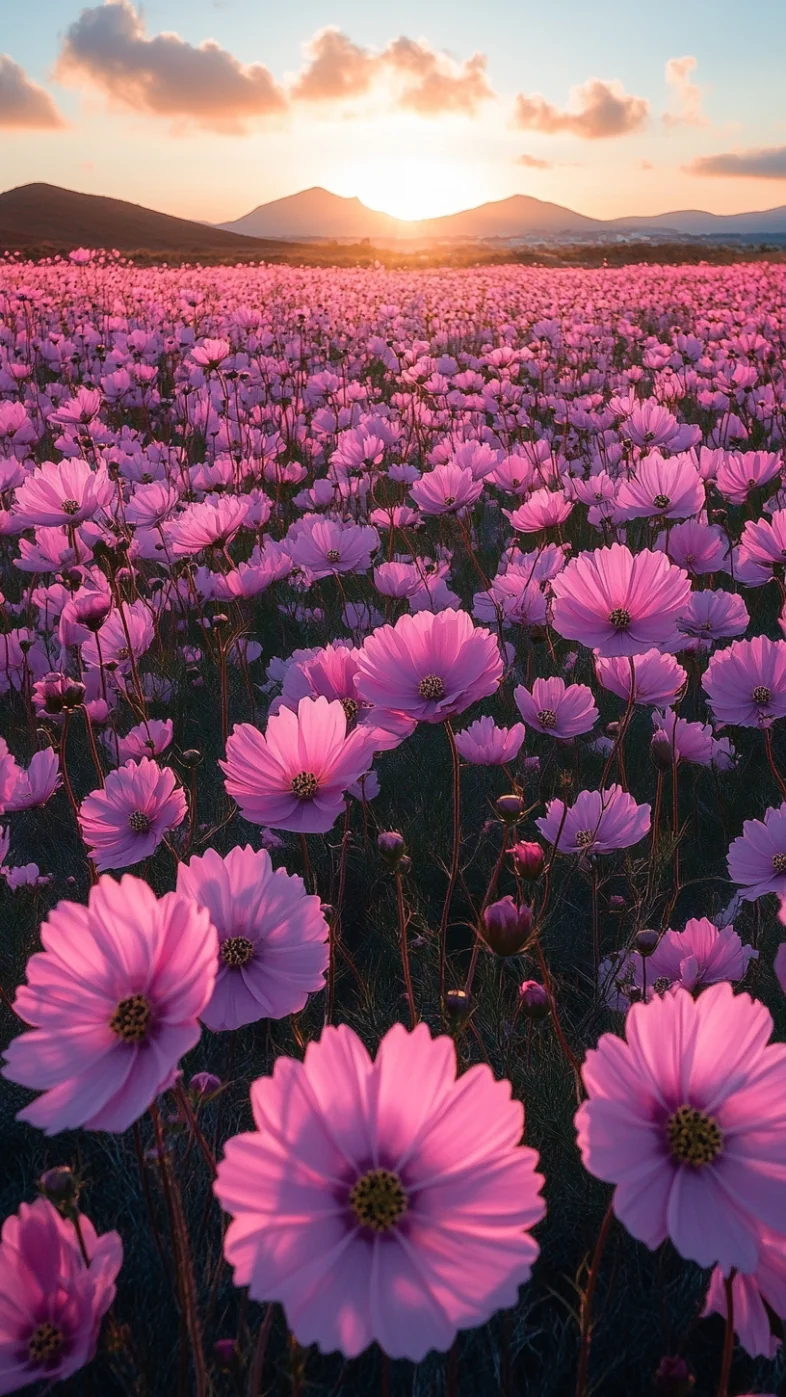 pink flowers wallpaper