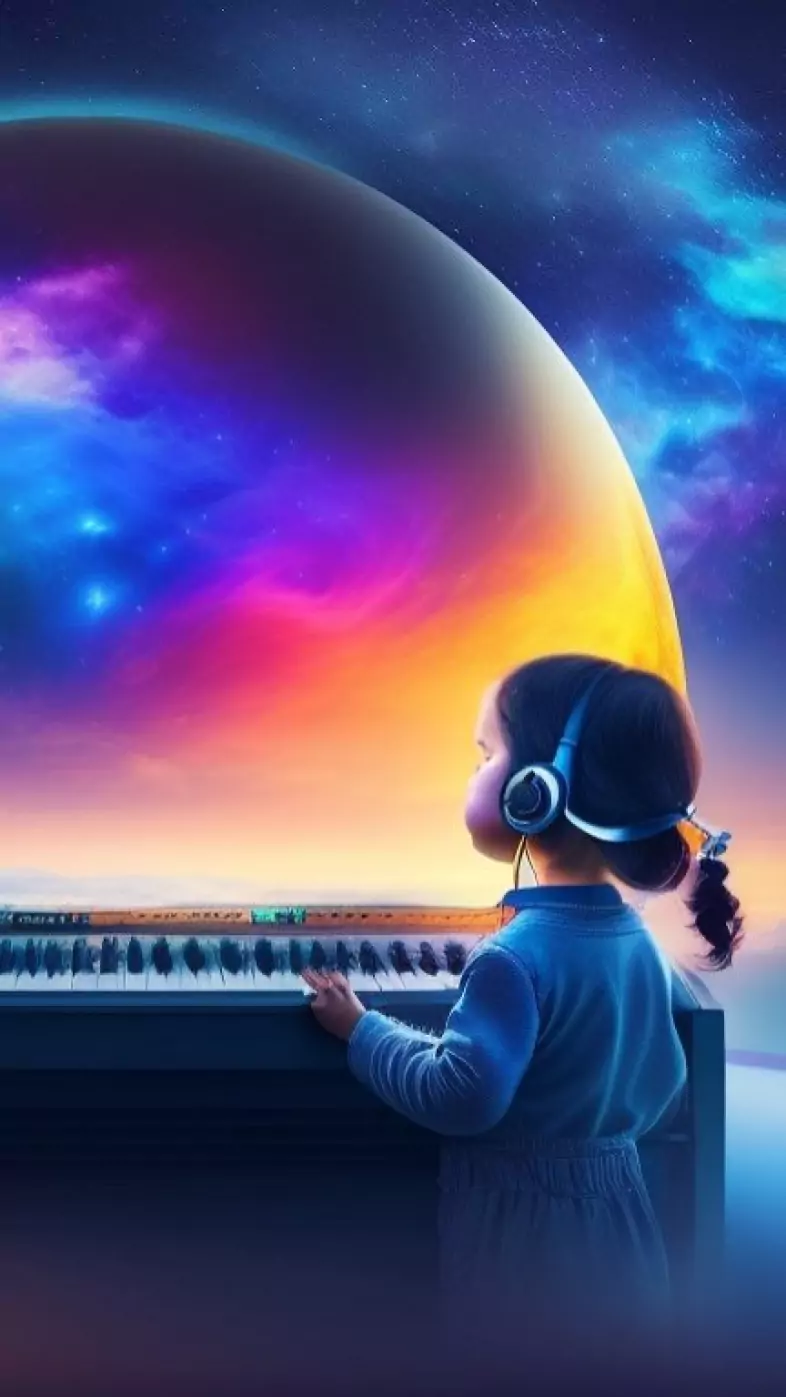 play music cute girl wallpaper