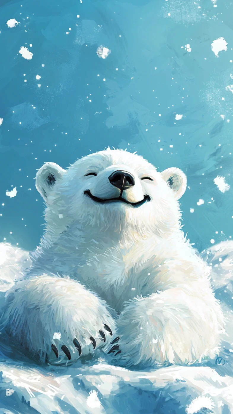 polar bear art wallpaper