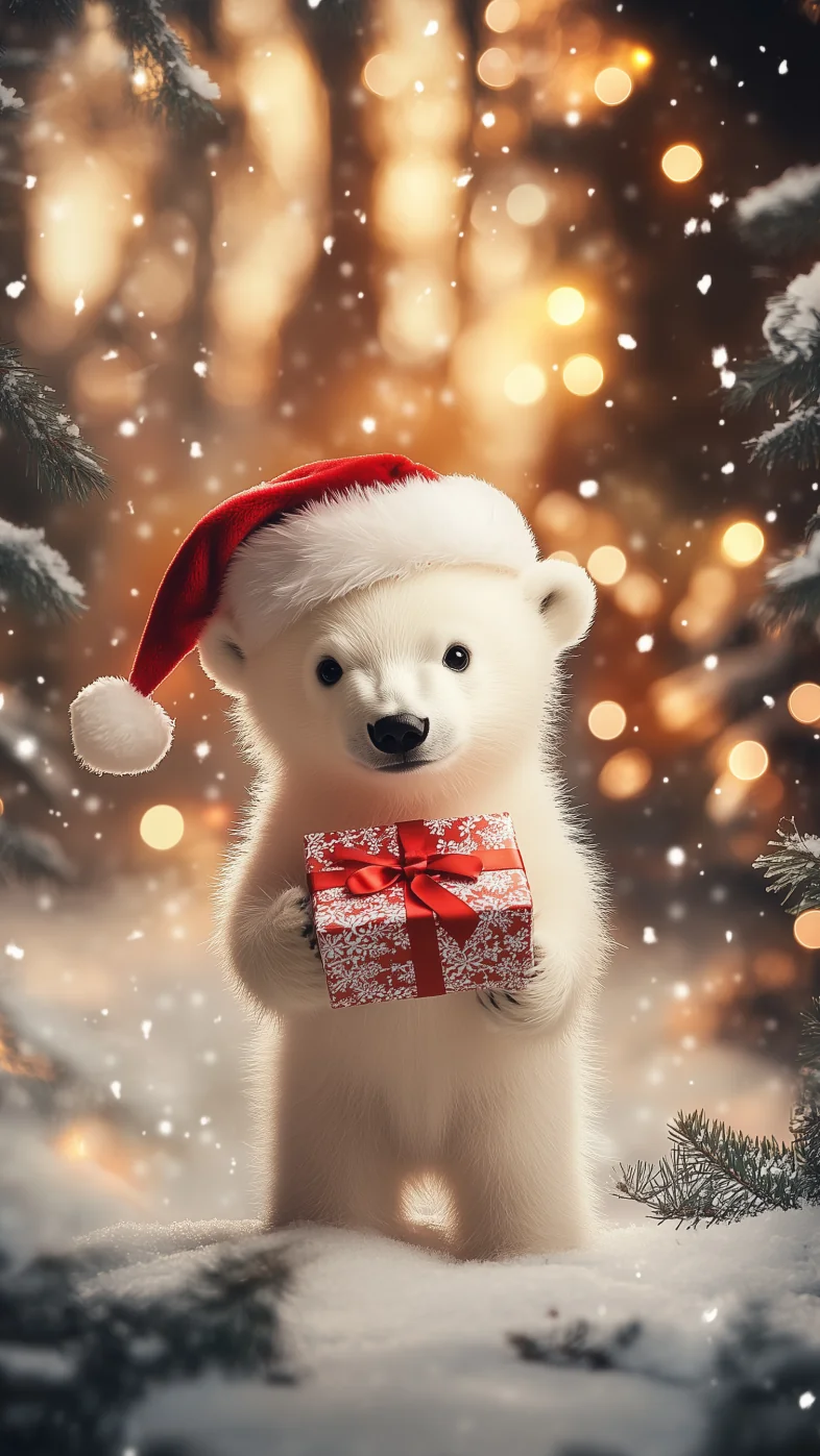 polar cute baby bear wallpaper