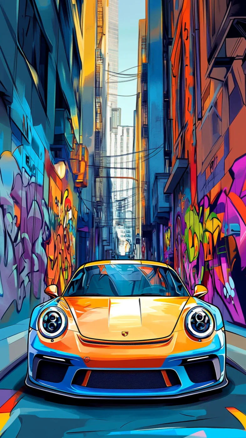 porsche 911 car art wallpaper