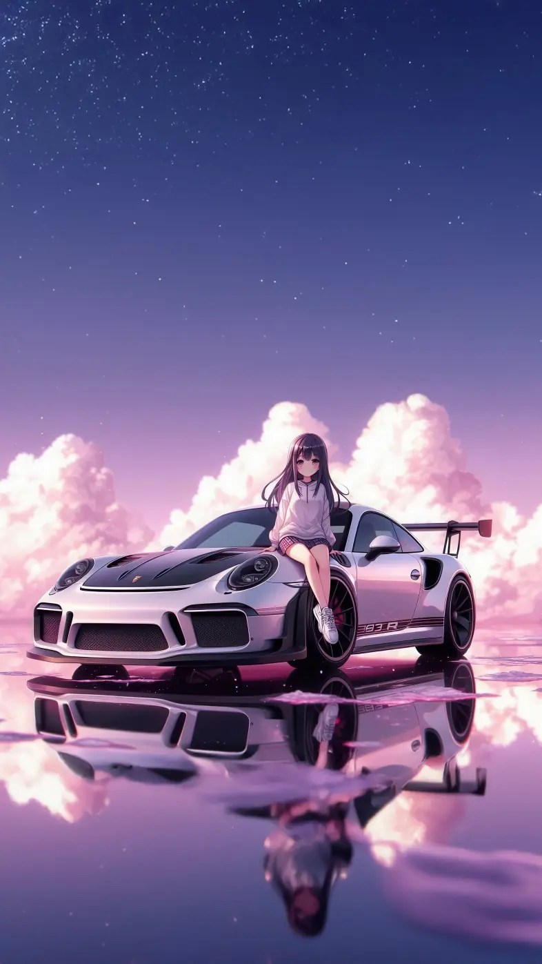 porsche 911 gt3 rs girl wallpaper